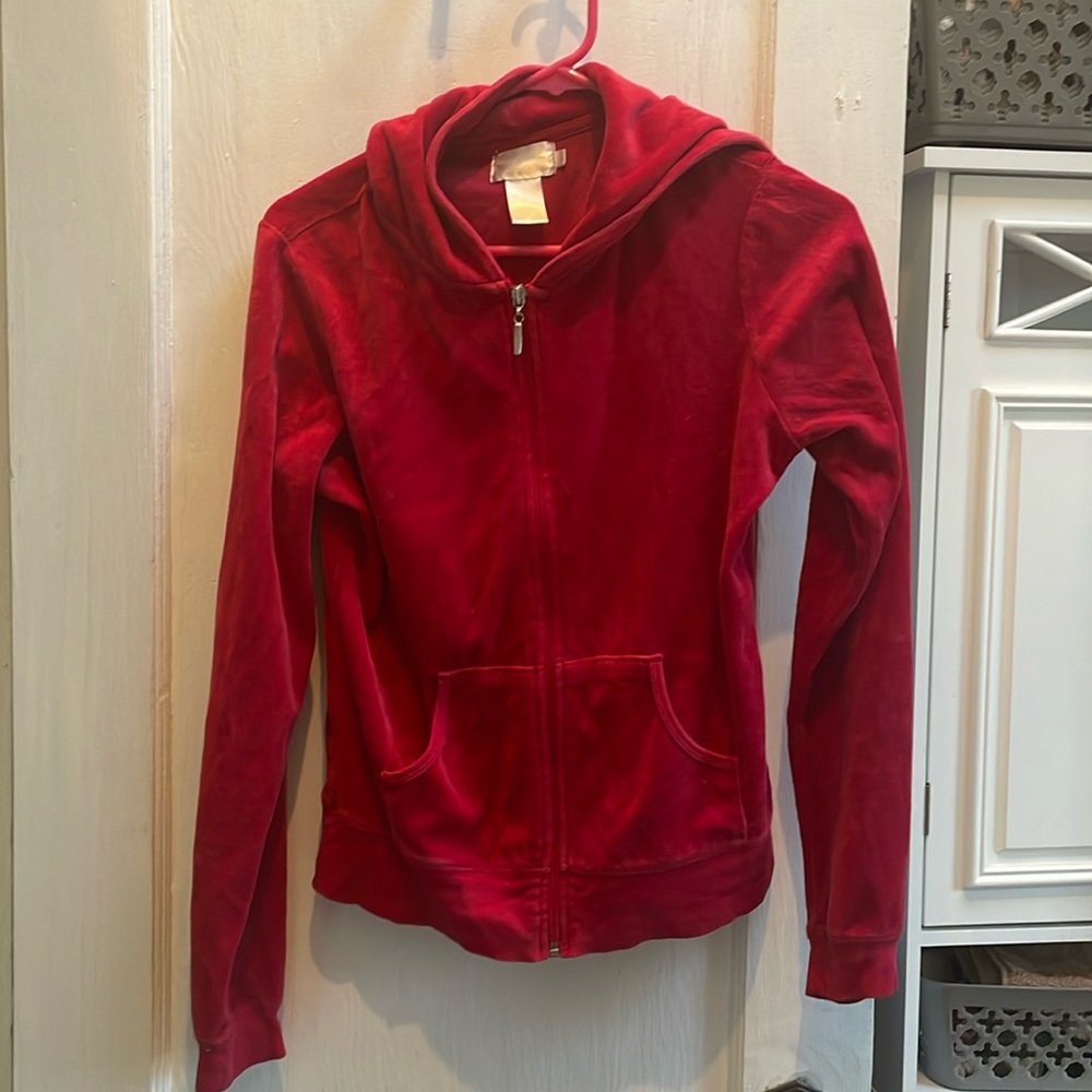 Red soft hoodie